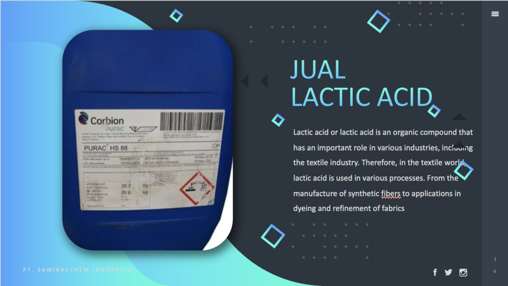 Jual Lactic acid